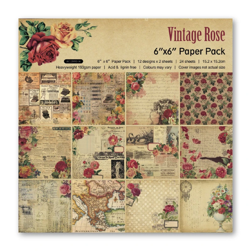 Scrapbook Pad Assorted Pattern - Ink Blotter Paper recension och pris