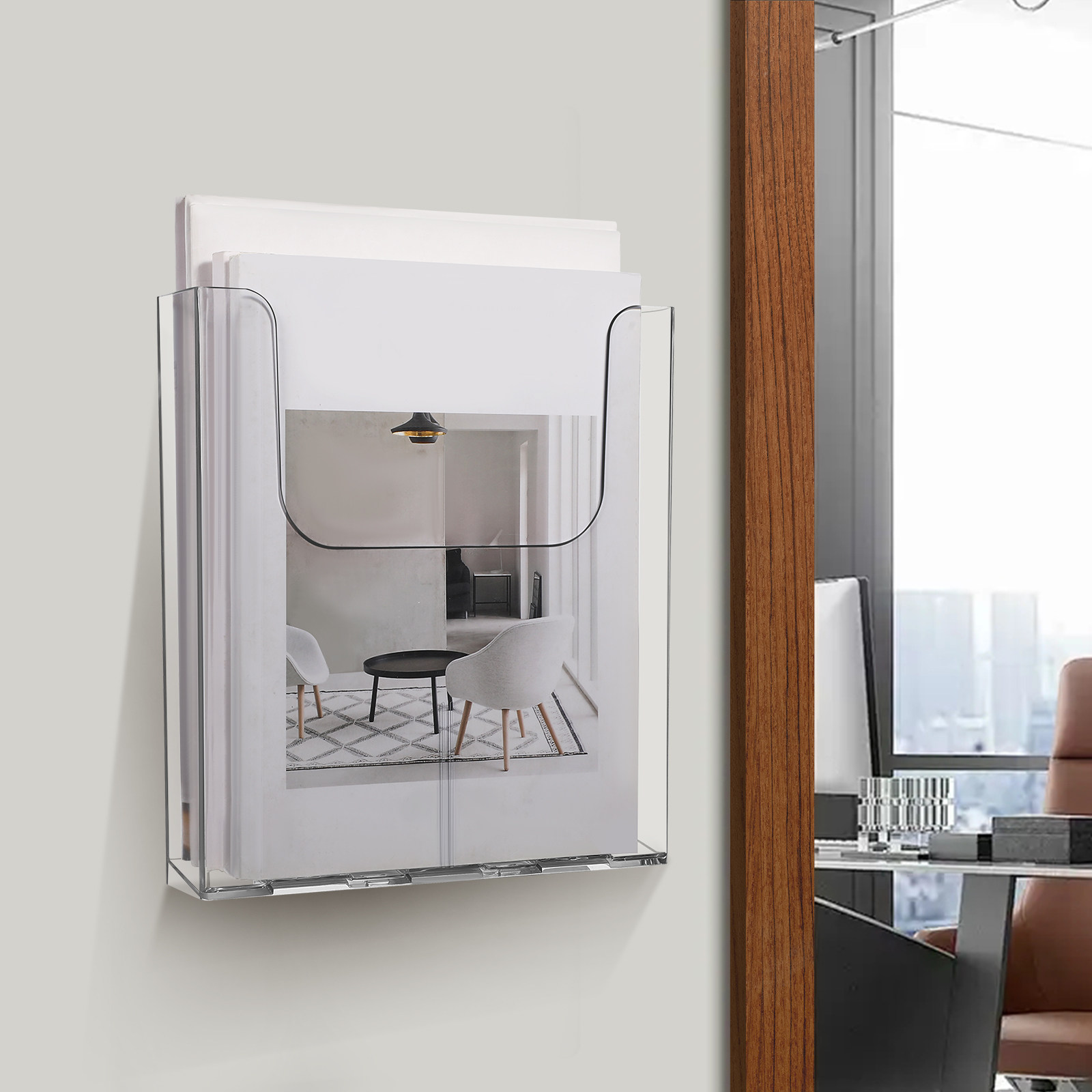 2Pcs Wall Storage Organizer Cl - Magazine Holder Rack recension och pris