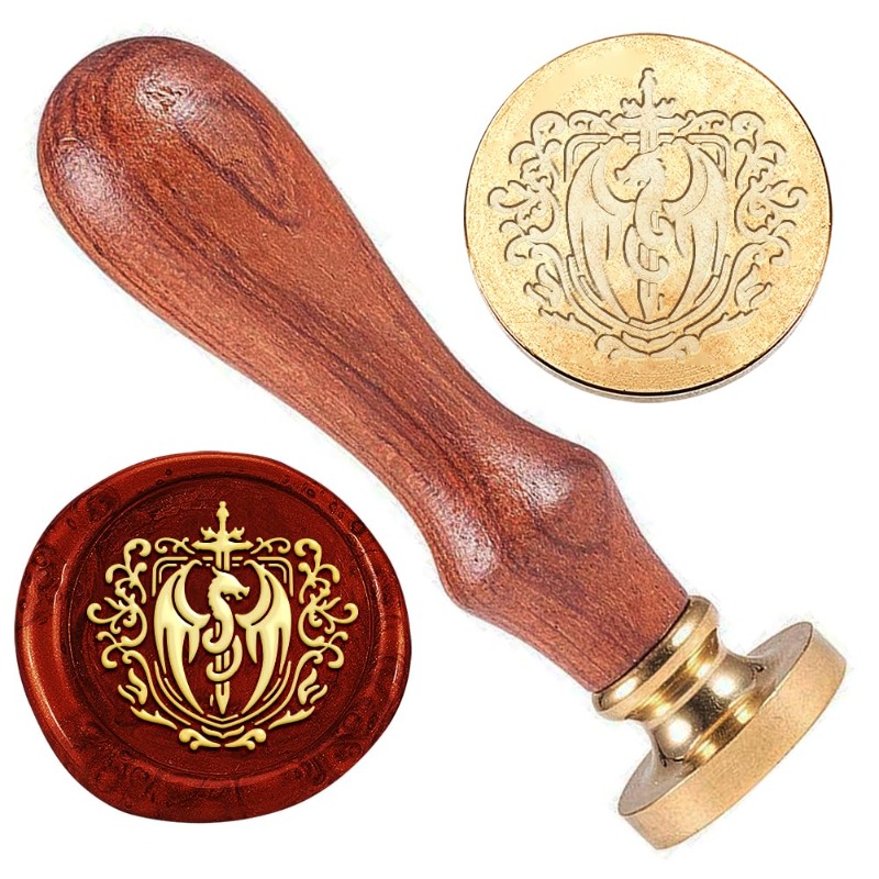 1pc Dragon Sword Wax Seal Stam - Wax Seal Stamp Set recension och pris