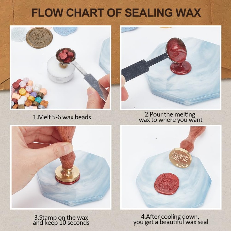 1pc Dragon Sword Wax Seal Stam - Wax Seal Stamp Set recension och pris