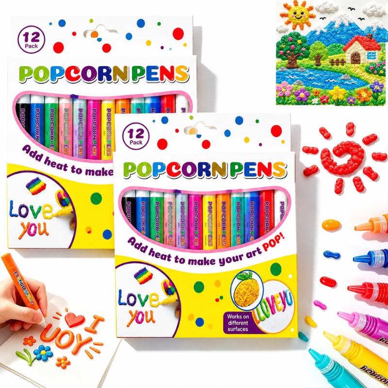Puffy Popcorn 3D Art Marker Se - Copic Marker Sketch recension och pris