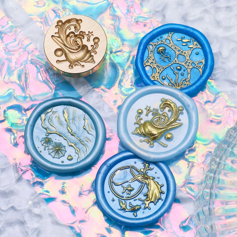 Water Flower Relief Series Wax - Wax Seal Stamp Set recension och pris