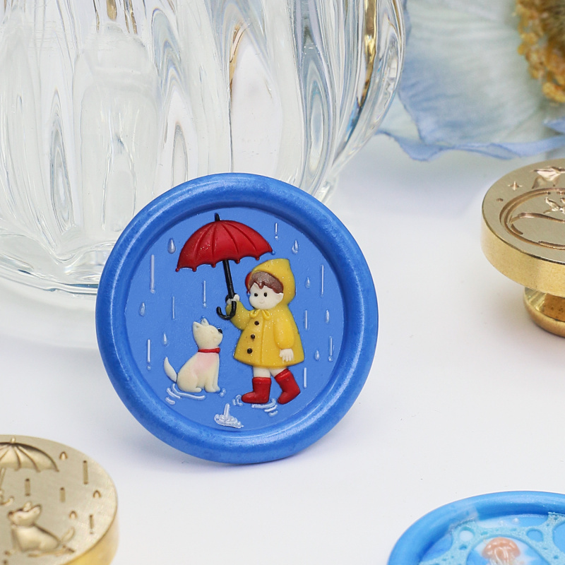 Water Flower Relief Series Wax - Wax Seal Stamp Set recension och pris