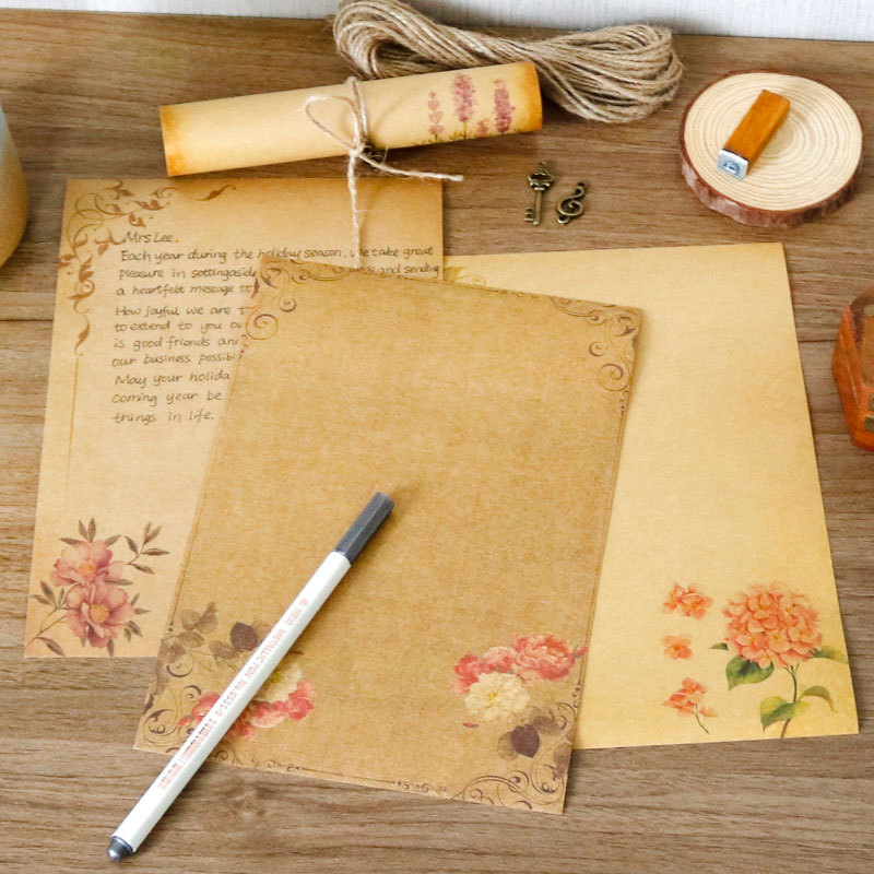 16pcs Vintage Writing Paper Ol - Ink Blotter Paper recension och pris