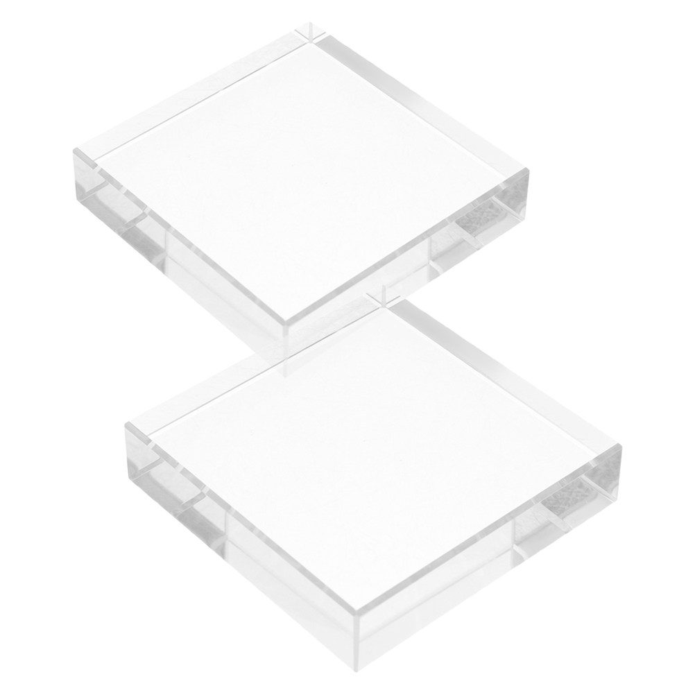 Hand Square Paperweight Transp - Paper Weight Crystal recension och pris