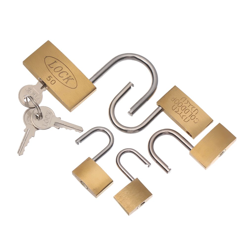 Mini Copper Lock with 2 Keys B - Letter Opener Brass recension och pris