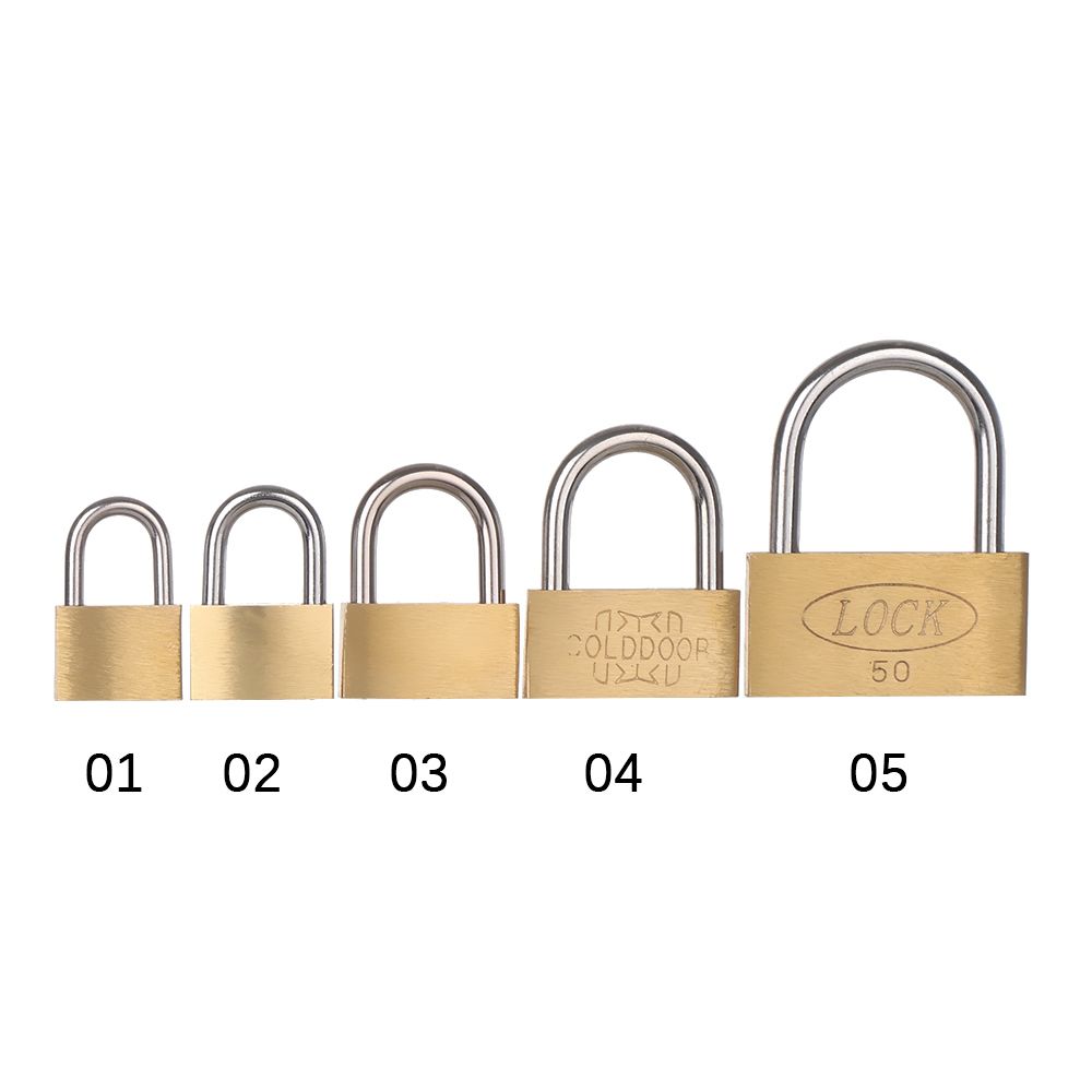 Mini Copper Lock with 2 Keys B - Letter Opener Brass recension och pris