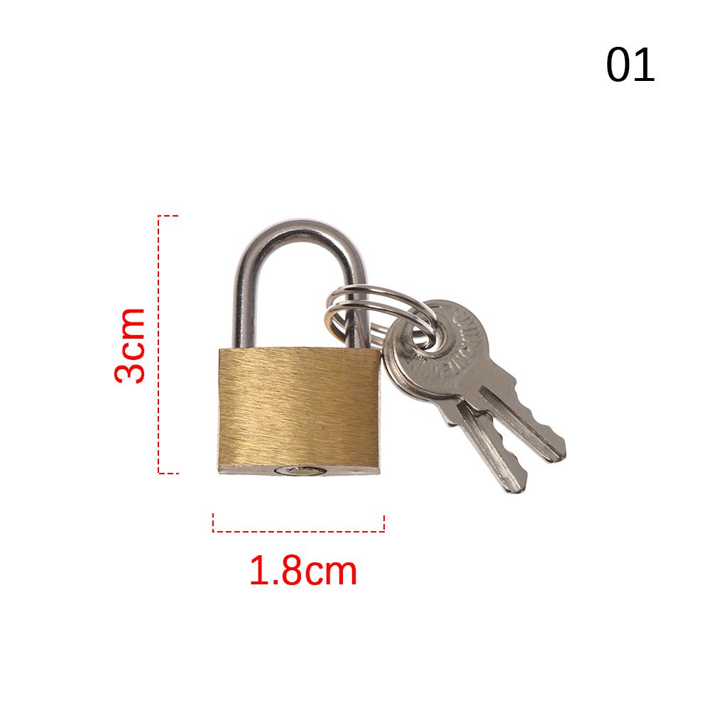 Mini Copper Lock with 2 Keys B - Letter Opener Brass recension och pris