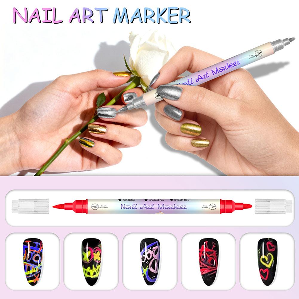 12 Colors Nail Art Marker Pens - Copic Marker Sketch recension och pris