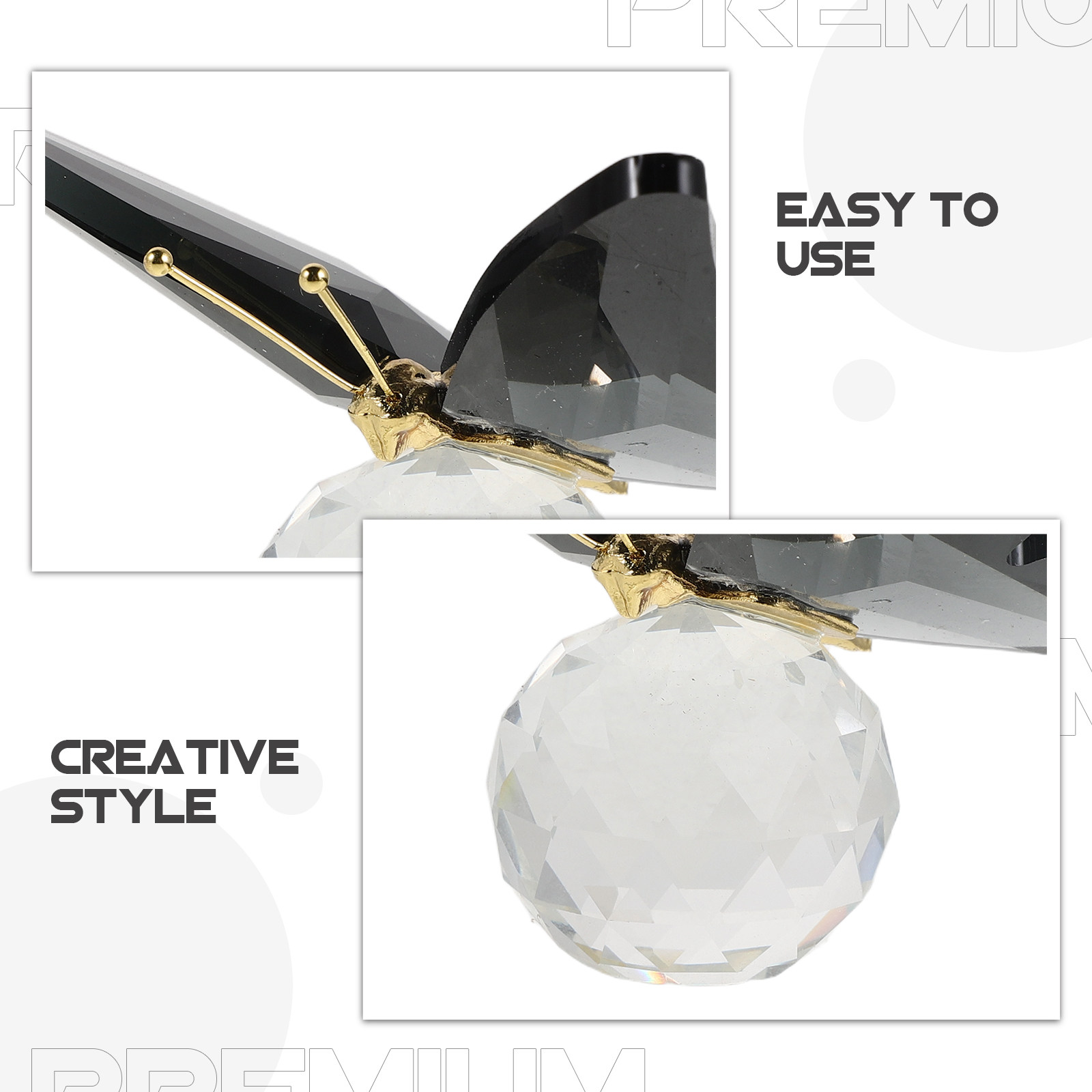 Glass Butterfly Paperweight Cr - Paper Weight Crystal recension och pris